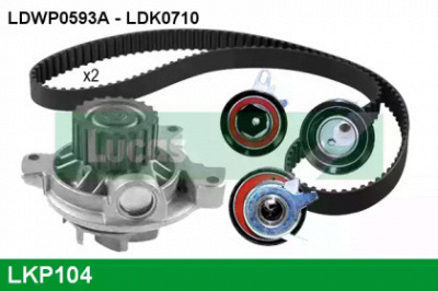 LUCAS ENGINE DRIVE lkp104 -  Водяной насос + комплект зубчатого ремня